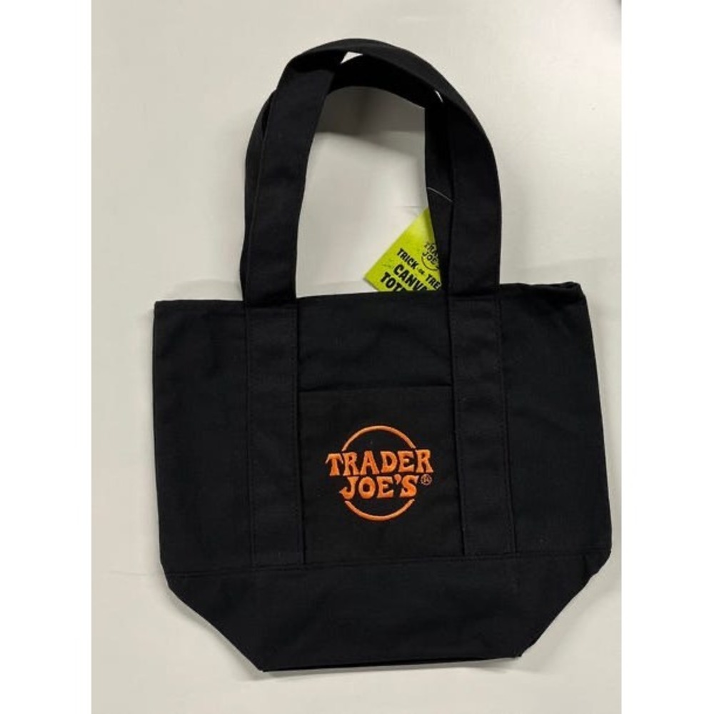 Trick or Treat Trader Joe's 4 Mini Halloween Multicolor Canvas Tote Bag Bundle - Picture 6 of 10